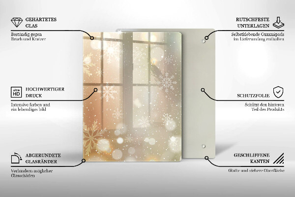 Placă protecție plita Fulgi de nea