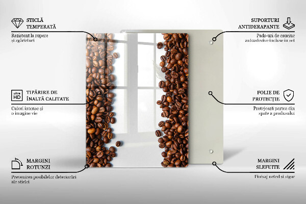 Placă protecție plita Boabe de cafea