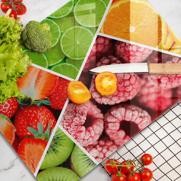 Placă protecție plita Fructe colorate