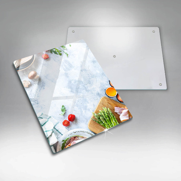 Placă protecție plita Ingrediente în bucătărie