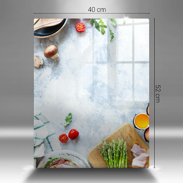 Placă protecție plita Ingrediente în bucătărie