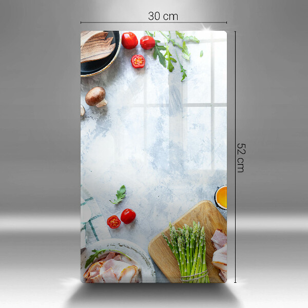 Placă protecție plita Ingrediente în bucătărie