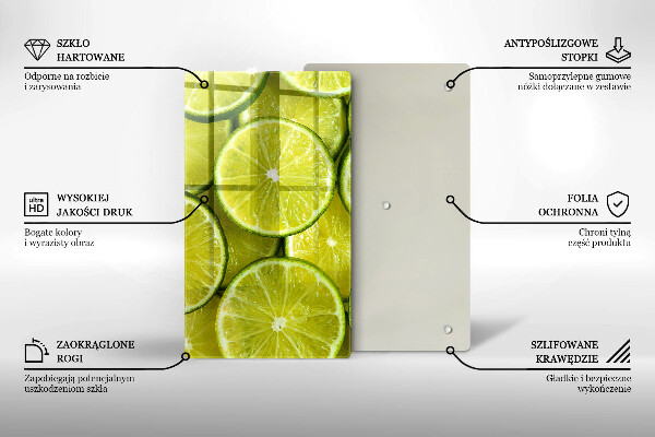 Placă protecție plita Felii de lime