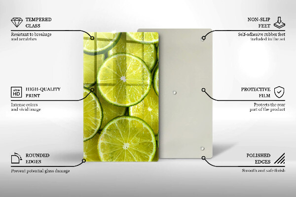 Placă protecție plita Felii de lime