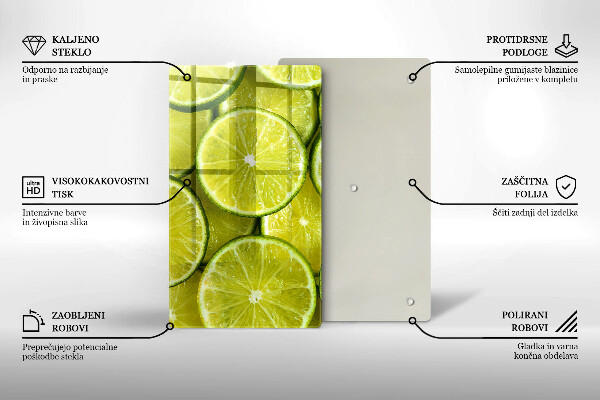 Placă protecție plita Felii de lime