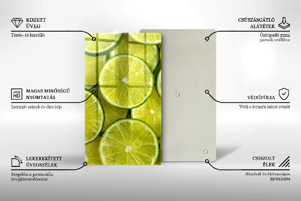 Placă protecție plita Felii de lime