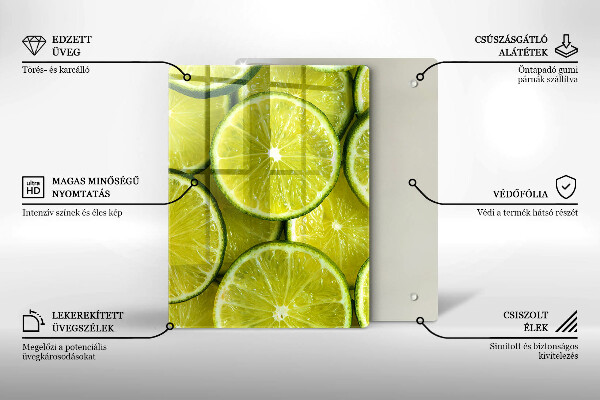 Placă protecție plita Felii de lime