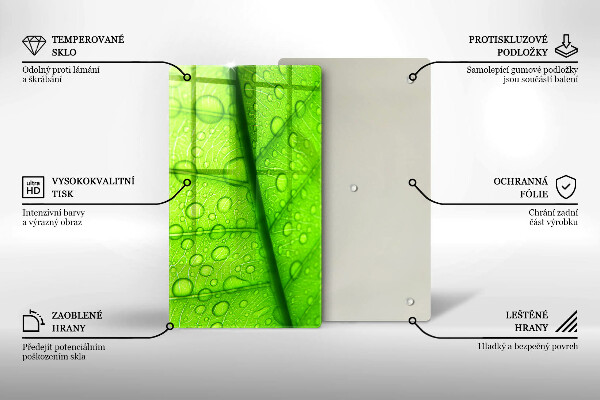 Placă protecție plita Prim-plan al unei frunze