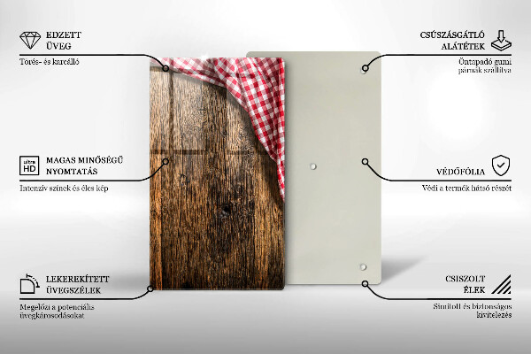 Placă protecție plita Masa de lemn