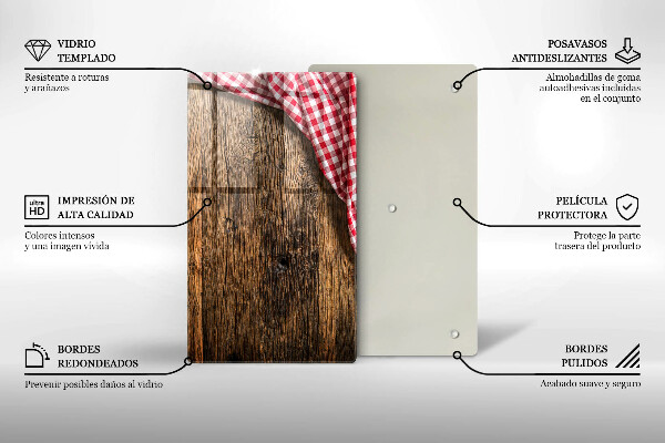 Placă protecție plita Masa de lemn