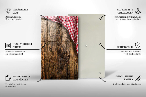 Placă protecție plita Masa de lemn