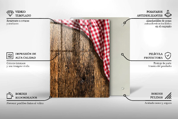 Placă protecție plita Masa de lemn