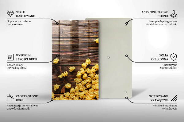 Placă protecție plita Paste pe masă