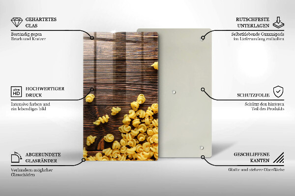 Placă protecție plita Paste pe masă