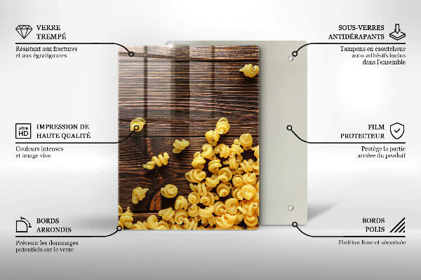 Placă protecție plita Paste pe masă