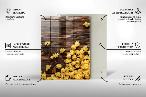 Placă protecție plita Paste pe masă