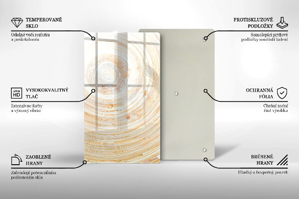 Placă protecție plita Textura lemnului