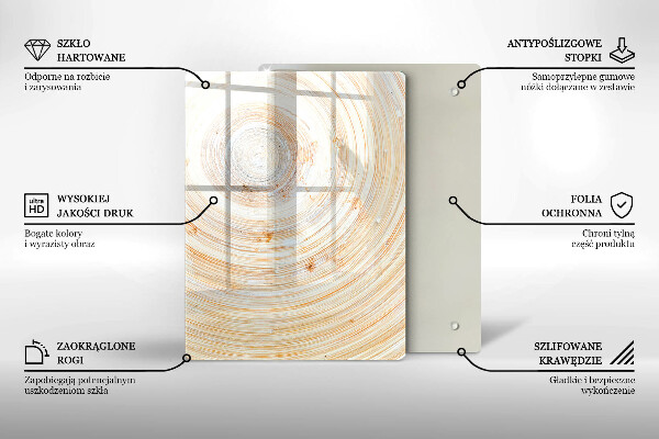 Placă protecție plita Textura lemnului