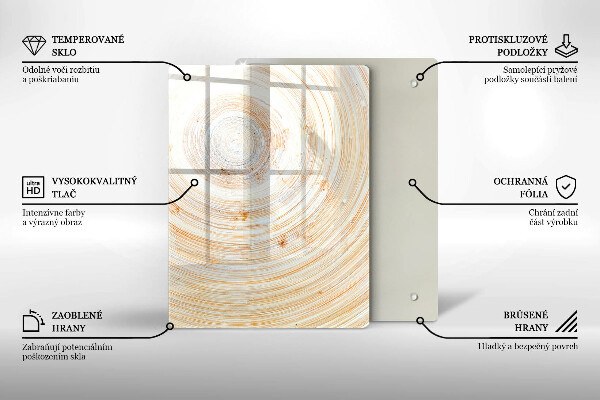 Placă protecție plita Textura lemnului