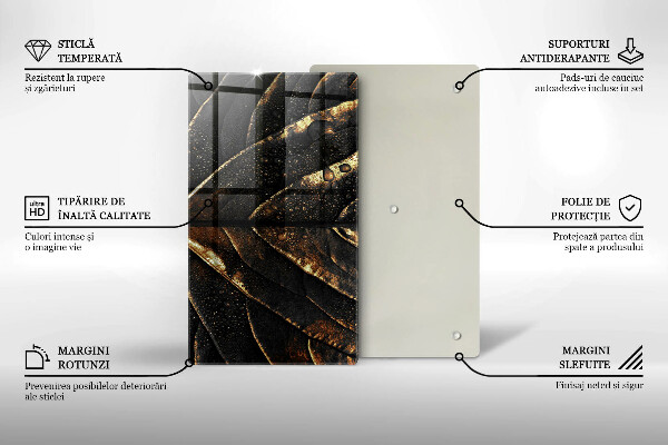 Placă protecție plita Frunza de aur