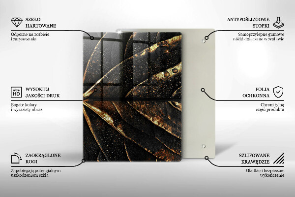 Placă protecție plita Frunza de aur