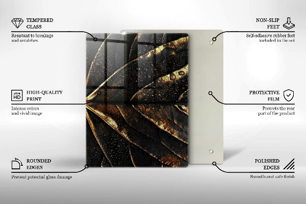 Placă protecție plita Frunza de aur