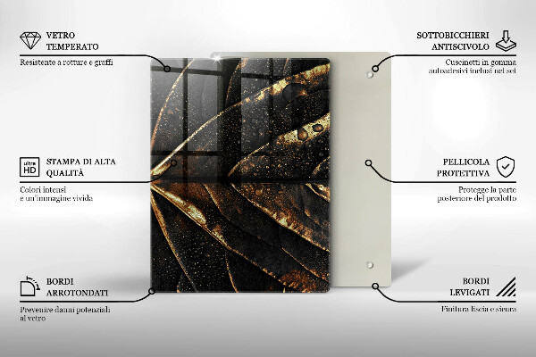 Placă protecție plita Frunza de aur