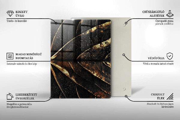 Placă protecție plita Frunza de aur