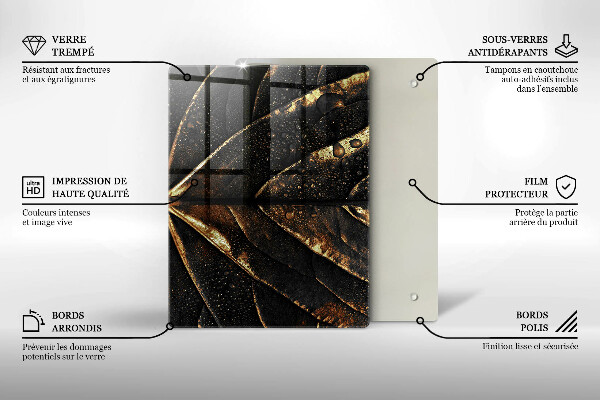 Placă protecție plita Frunza de aur