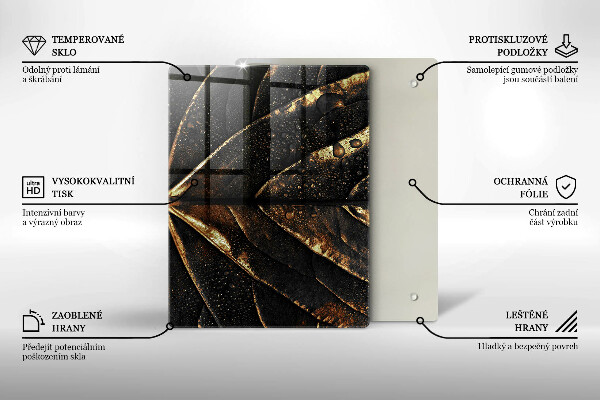 Placă protecție plita Frunza de aur