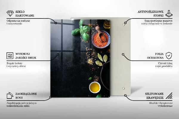 Placă protecție plita Boluri cu condimente