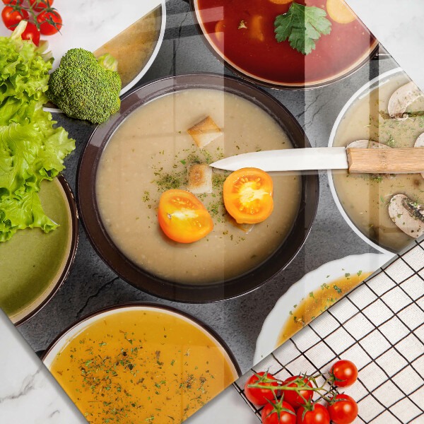 Placă protecție plita Supe colorate