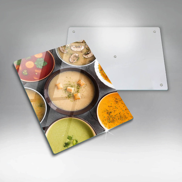 Placă protecție plita Supe colorate