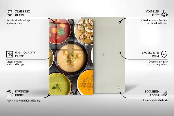 Placă protecție plita Supe colorate