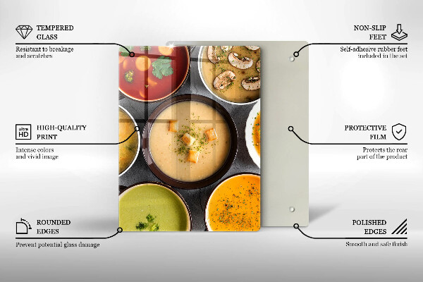 Placă protecție plita Supe colorate