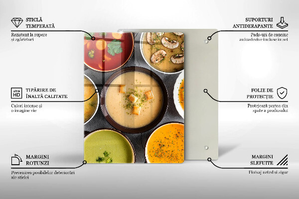 Placă protecție plita Supe colorate