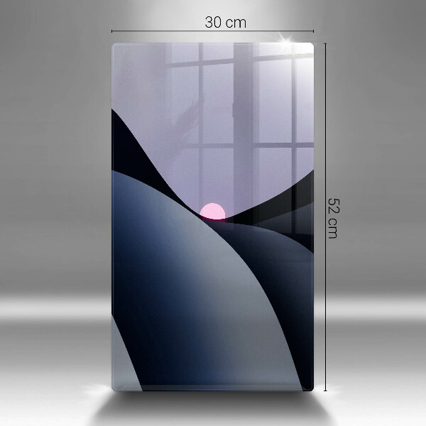 Placă din sticla protectie perete Forme abstracte