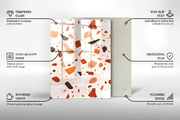 Placă protecție plita Gresie decorativa