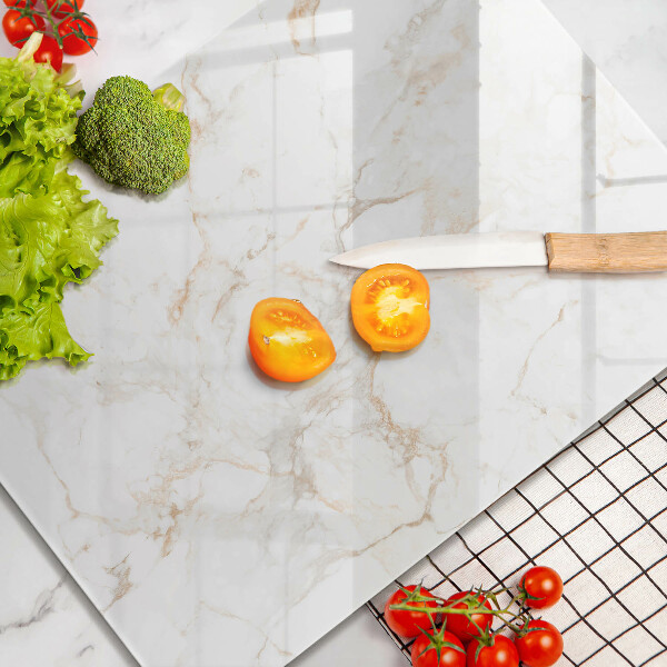 Placă din sticla protectie perete Piatra de marmura eleganta