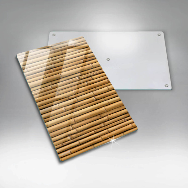 Placă din sticla protectie perete Natura boho bambus