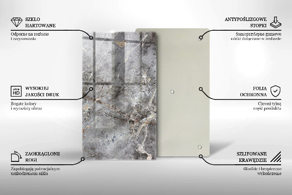 Placă din sticla protectie perete Textura de piatră