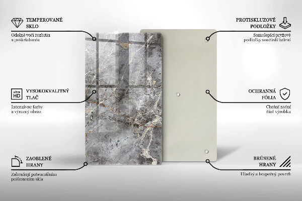 Placă din sticla protectie perete Textura de piatră