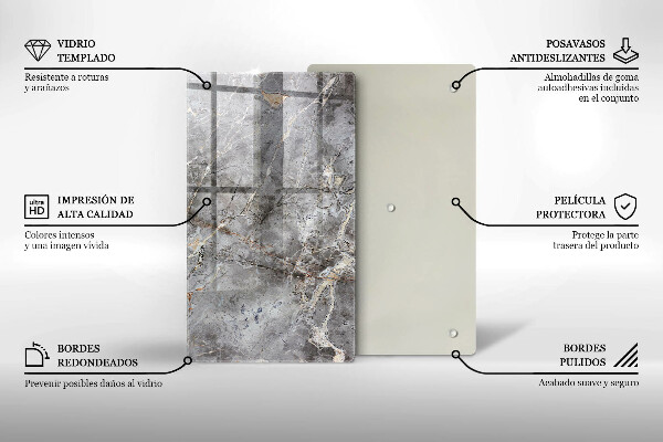 Placă din sticla protectie perete Textura de piatră