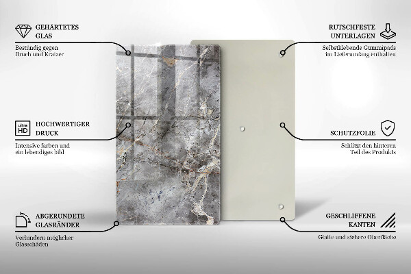 Placă din sticla protectie perete Textura de piatră