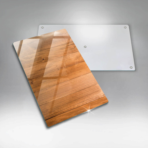 Placă din sticla protectie perete Scanduri de lemn