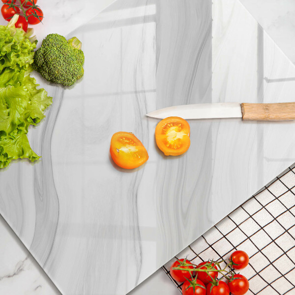 Placă din sticla protectie perete Marmură delicată