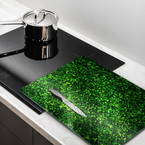 Placă din sticla protectie perete Planta cu frunze mici