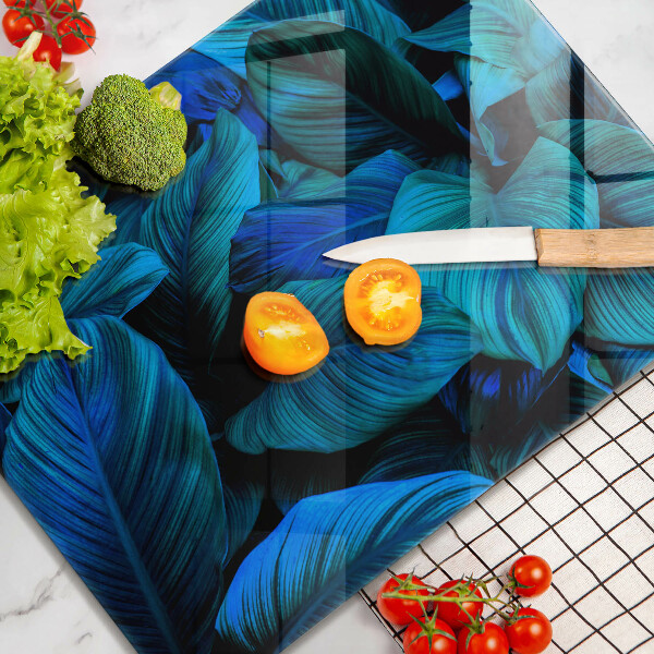 Placă din sticla protectie perete Frunzele vegetației junglei