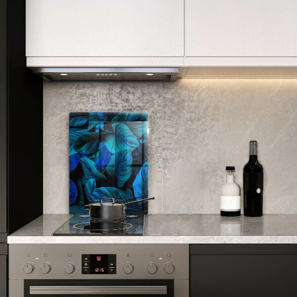 Placă din sticla protectie perete Frunzele vegetației junglei