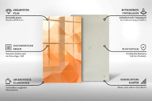 Placă din sticla protectie perete Fundal geometric